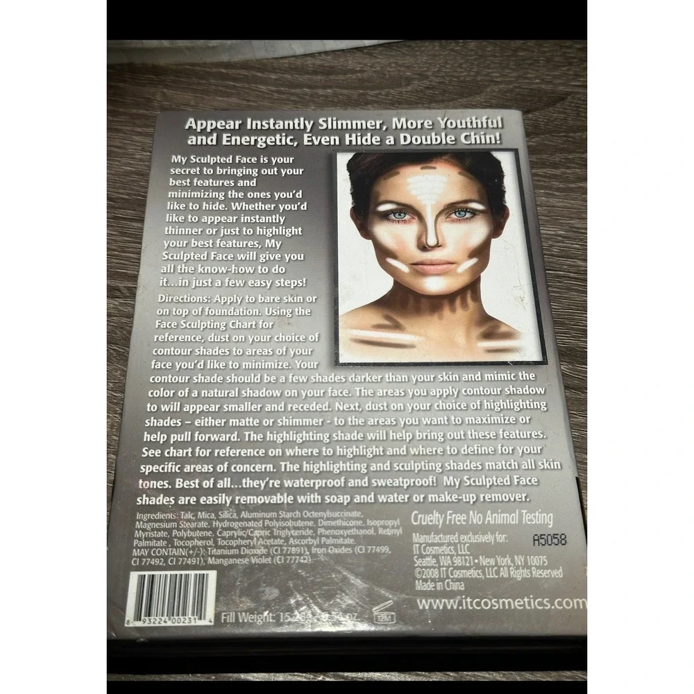 IT Cosmetics My‎ Sculpted Face Contour and Highlight Palette Matte Shimmer